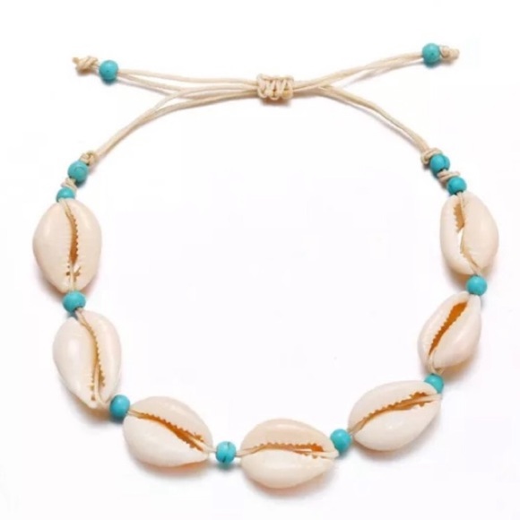 🐚 Seashell x Howlite Anklet 🐚 - Picture 3 of 7